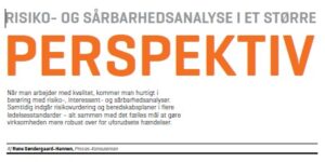 Risiko- og sårbarhedsanalyse i perspektiv