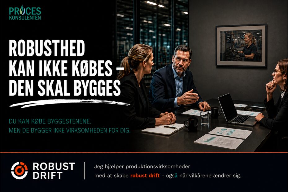 Robusthed kan ikke købes - den skal bygges