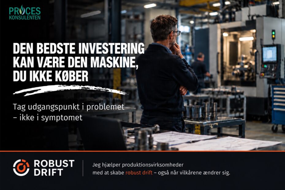 Den bedste investering kan være den maskine du ikke køber